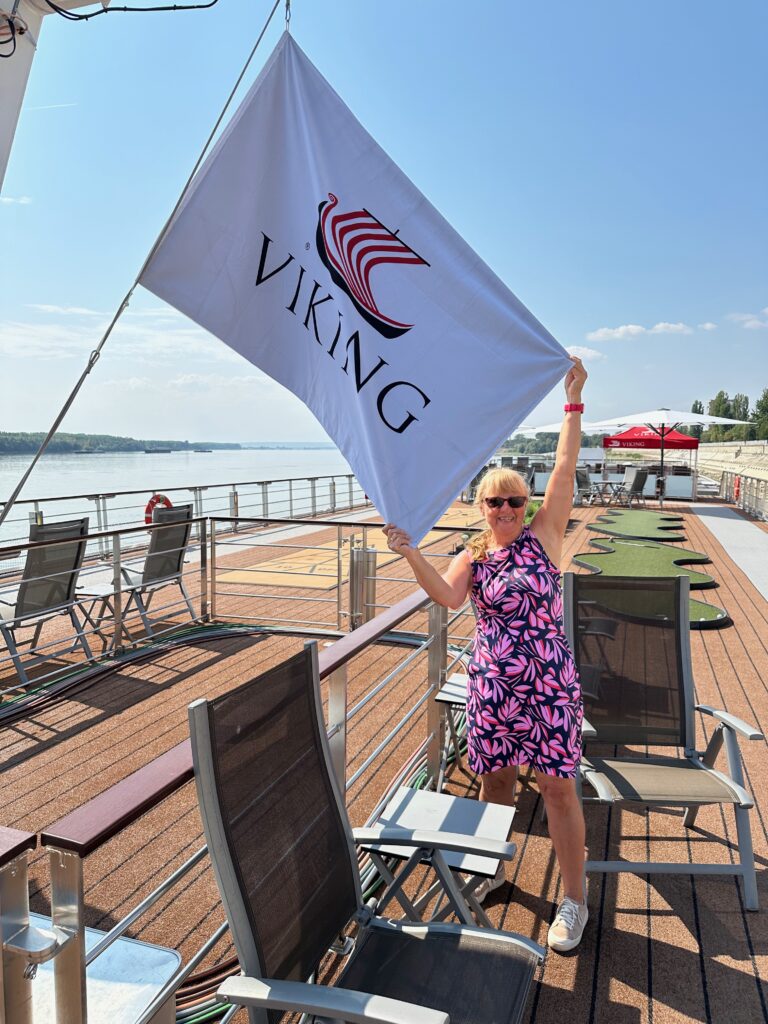 Flag on board the Viking Kadlin