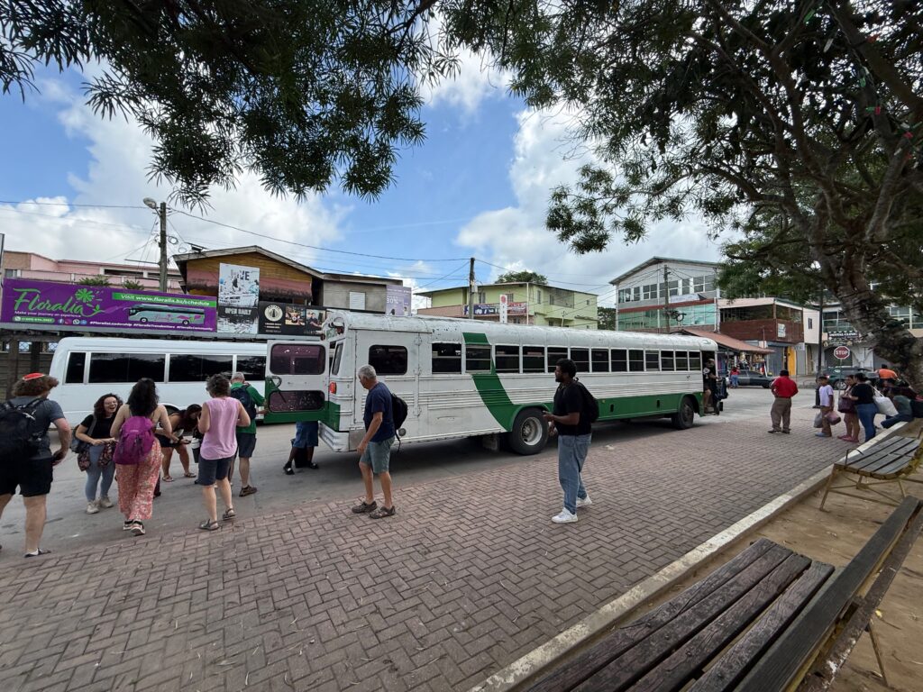 Bus to Guatemala border