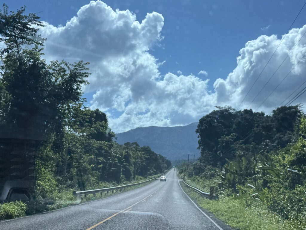 Coastal Highway north, Belize